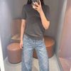  Áo len Ghi xám cổ tròn 
