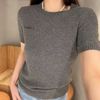  Áo len Ghi xám cổ tròn 