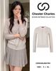  CDG xám cổ hồng chữ lồng CC 