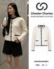  CDG trắng cúc đen logo CC 