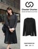  Áo len xốp dáng dài đính sequin 
