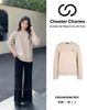  Áo len cổ tròn màu Camel 