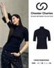  Áo len ngắn tay cổ lọ - Navy 