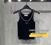  Áo tank top đen viền trắng CC 