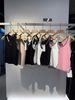  Áo tank top trắng viền đen CC 