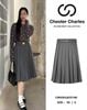  Chân váy midi xếp ly len cao cấp 