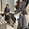  Áo len ghi xám họa tiết CC 