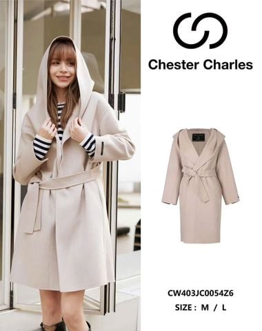  Áo dạ ép dáng dài, có mũ 