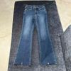  Quần jean ống loe, xẻ gấu 