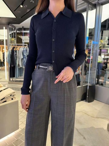  Quần âu - kẻ đai cài 