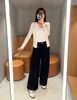  Áo CDG trắng - túi ngực chữ đen 