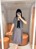  Áo CDG ngắn tay xám, cổ tròn, chữ C.Charles 
