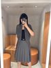  Áo CDG ngắn tay xám, cổ tròn, chữ C.Charles 