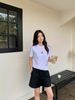  Áo phông trắng - gấu hồng đính đá 