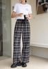  Quần cạp chun kẻ caro CH 