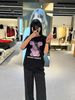  Áo phông đen gấu tím 