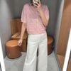  Áo CDG trám hồng ngắn tay 