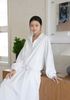  Bộ áo khoác gió và chân váy dài trắng set 