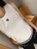  Áo ba lỗ trắng-viền chữ CC đen ở gấu 