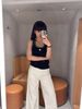  Áo tanktop đen, gấu trắng 