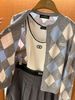  Áo tank top trắng viền đen CC 