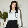  Sơ mi lụa trắng - 1 túi ngực 