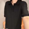  Áo Polo đen xốp 