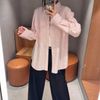  Áo sơmi hồng dài tay đuôi tôm, 2 túi ngực 