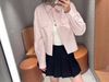  Áo sơmi hồng , 2 túi ngực 