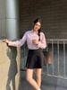  Áo sơmi hồng , 2 túi ngực 