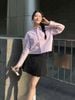  Áo sơmi hồng , 2 túi ngực 