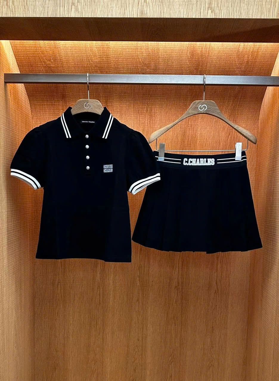  Áo polo cổ viền trắng 