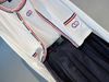  Áo tanktop trắng viền xanh đỏ -logo ngực 