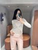 Áo trắng dài tay mỏng ren 