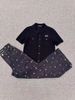  Áo xanh Navy 2 túi ngực cài cúc 