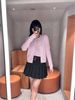  Áo CDG trám hồng phấn - logo nhỏ 