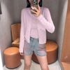  Áo CDG trám hồng phấn - logo nhỏ 