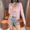  Áo CDG trám hồng phấn - logo nhỏ 