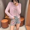  Áo CDG trám hồng phấn - logo nhỏ 