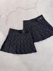  Chân váy ngắn kèm belt họa tiết thoi CC 