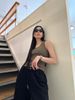  Áo tanktop màu xanh rêu 