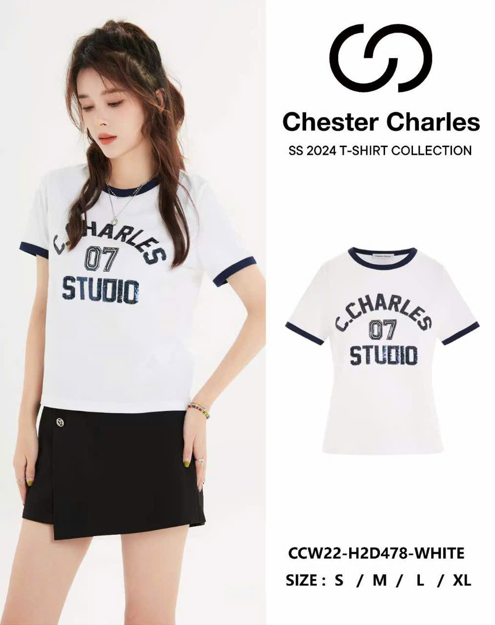  Áo phông trắng số 7 gắn xê quin 