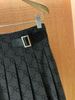  Chân váy dài kèm belt kẻ thoi CC 