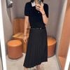  Chân váy dài xẻ tà gấu dưới 