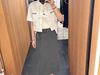  Chân váy dài Xám kèm Belt có dây 