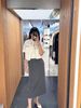  Chân váy dài Xám kèm Belt có dây 