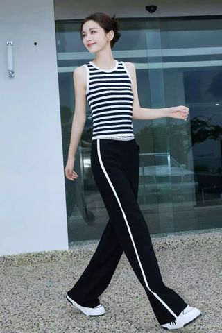  Áo 3 lỗ kẻ gấu trắng 