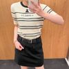  Chân váy chữ A đen, 2 túi trước kèm Belt da 