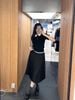  Áo Polo ngắn tay đen- Cổ trắng 