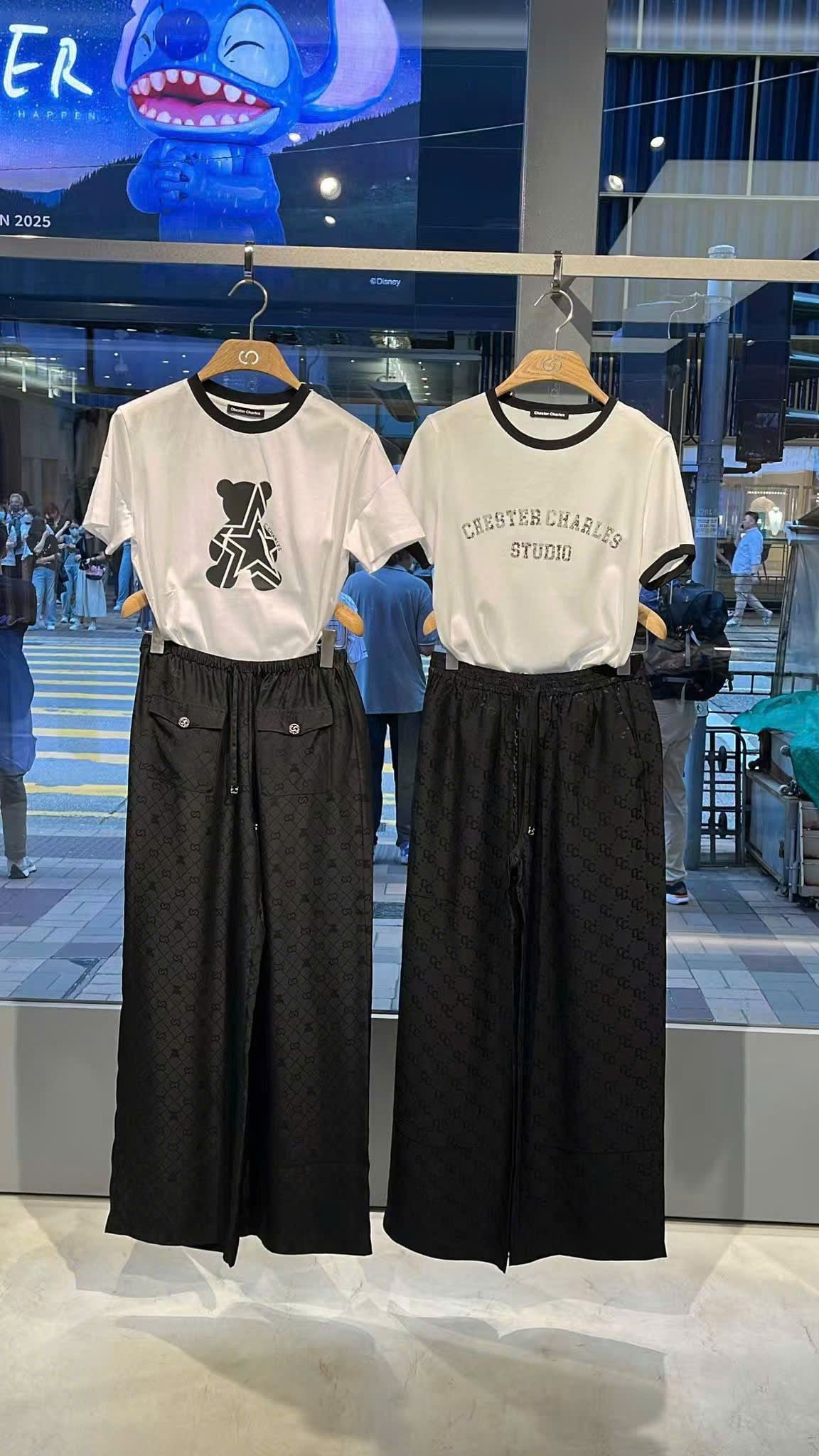  Quần lụa dài Logo lì 2 túi trước 